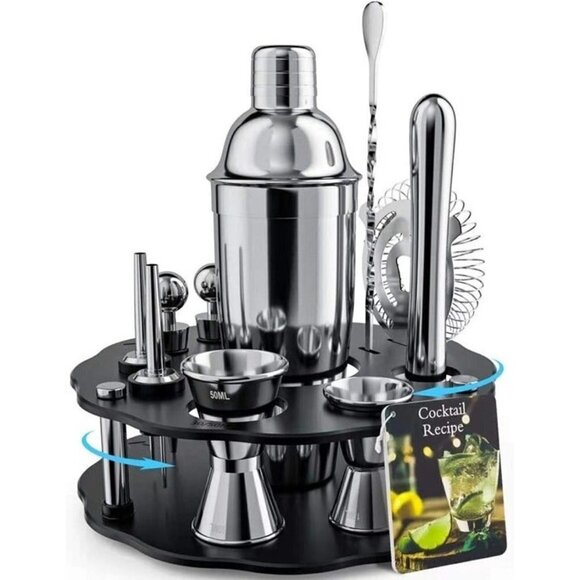 14 Piece Cocktail Shaker Set Bartender Kit Stainless Steel GREAT GIFT